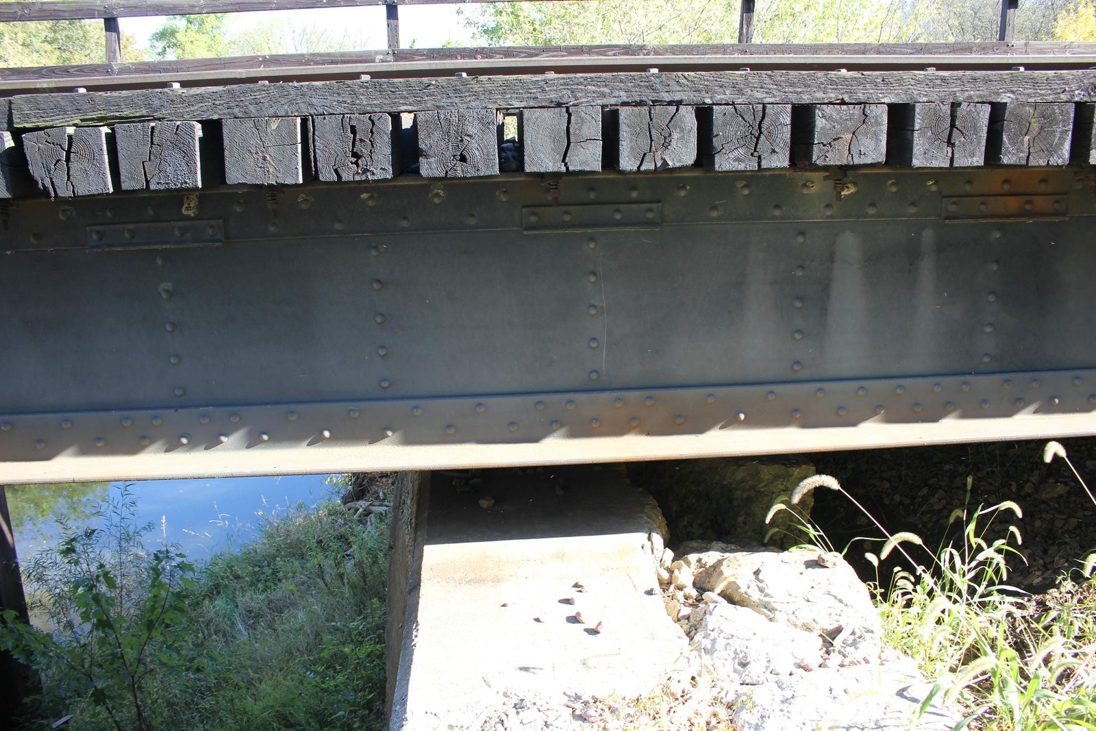 West approach above old west abutment